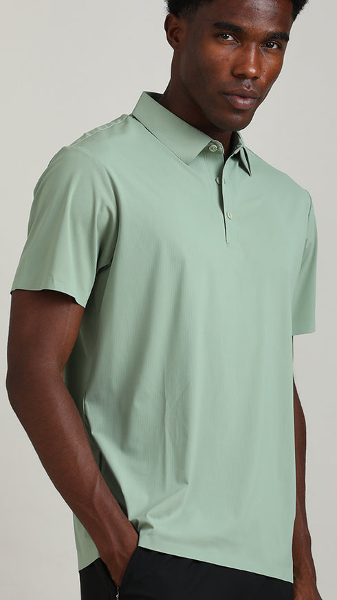 Airdry Polo - Sage green