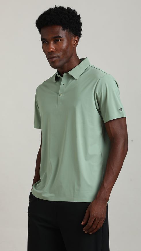 Airdry Polo - Sage green