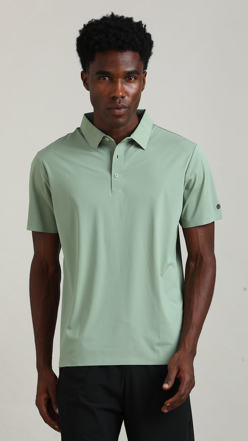 Airdry Polo - Sage green