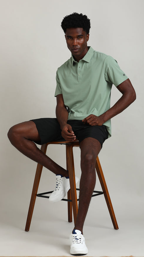 Airdry Polo - Sage green
