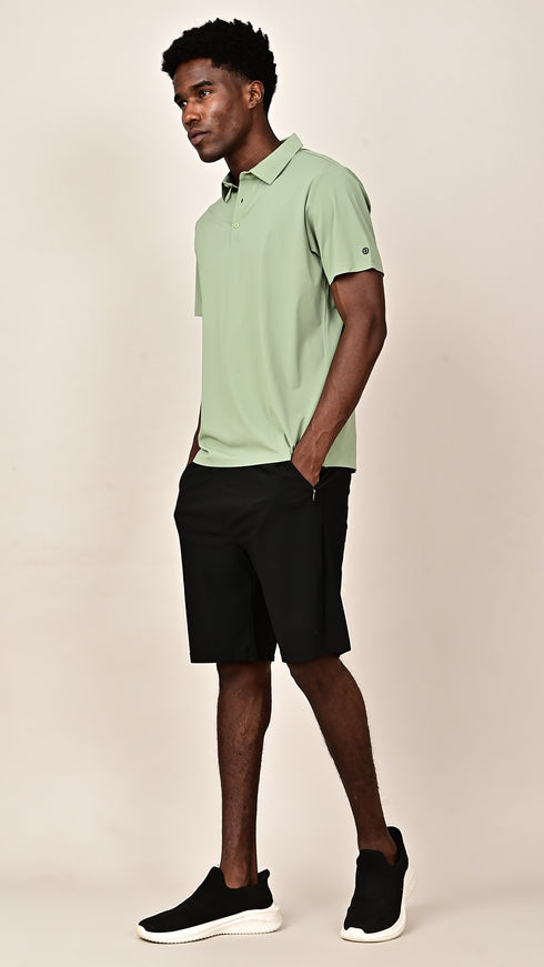 Airdry Polo- Pista Green