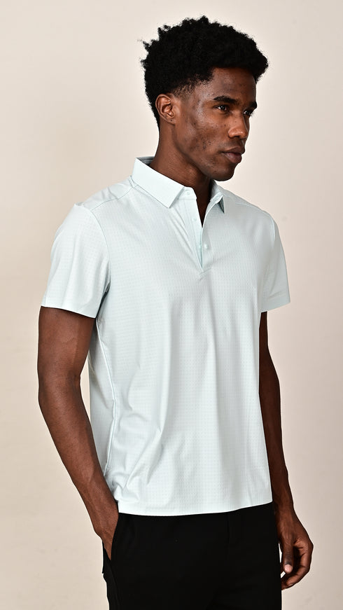Self Chex Polo - White