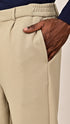 Smart-Casual Slacks - Beige