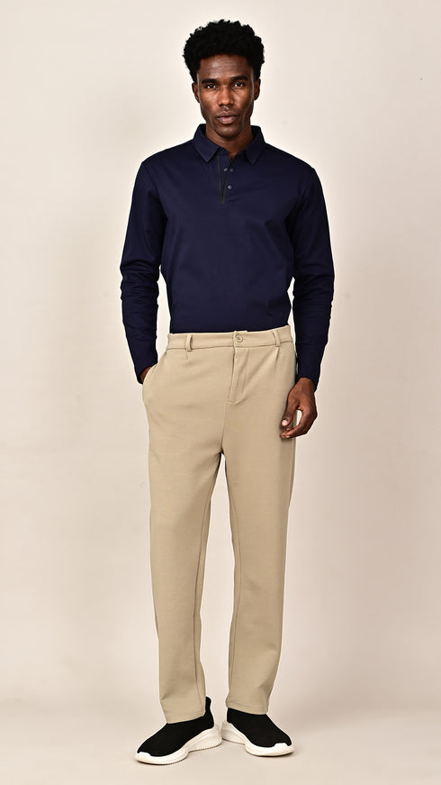 Smart-Casual Slacks - Beige
