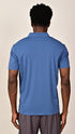 Waffle Polo- Slate Blue