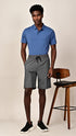Silk Shorts- Slate Grey