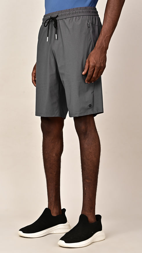 Silk Shorts- Slate Grey