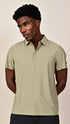 Self Chex Polo - Sage Green