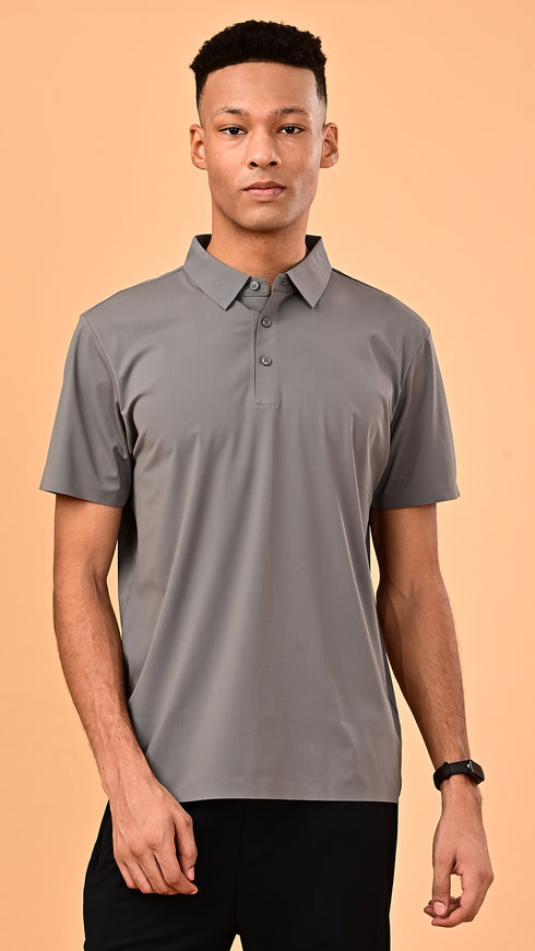 Airdry Polo - Stone Grey