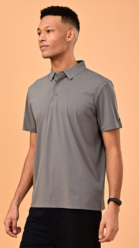Airdry Polo - Stone Grey
