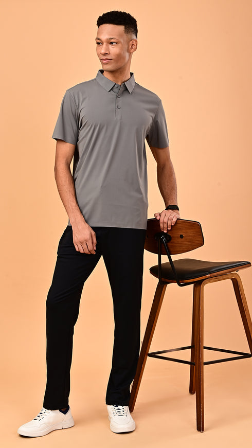 Airdry Polo - Stone Grey