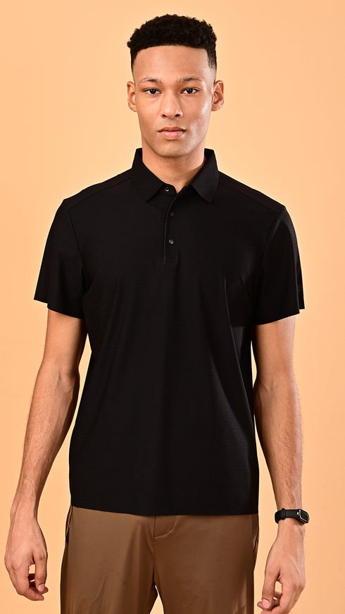 Self Chex Polo - Black