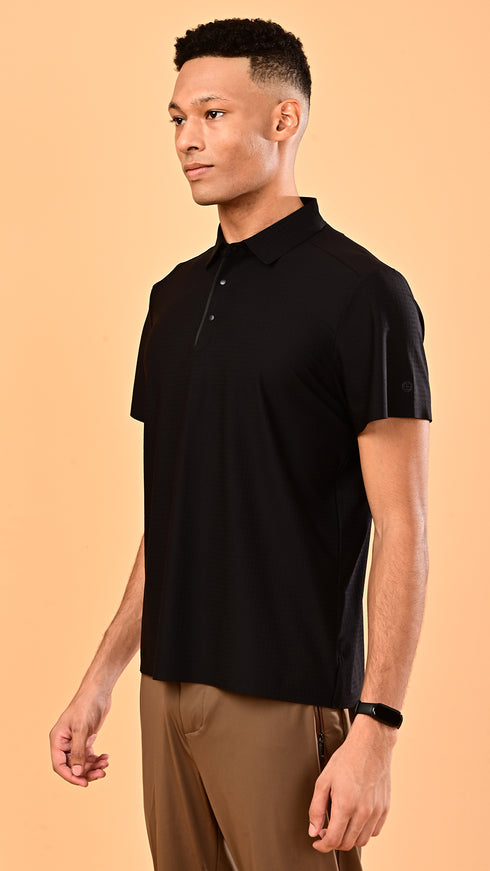 Self Chex Polo - Black