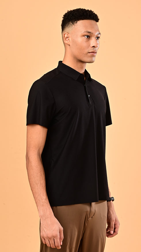 Self Chex Polo - Black