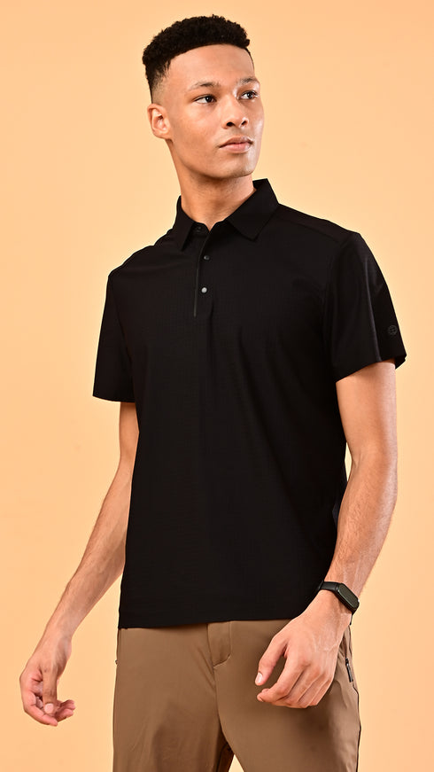 Self Chex Polo - Black