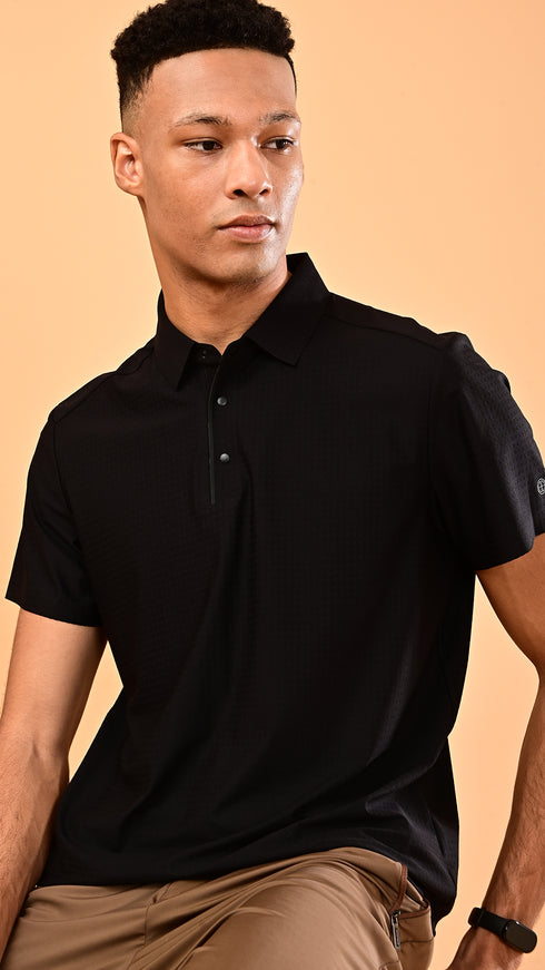 Self Chex Polo - Black