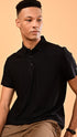 Self Chex Polo - Black