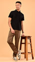 Self Chex Polo - Black