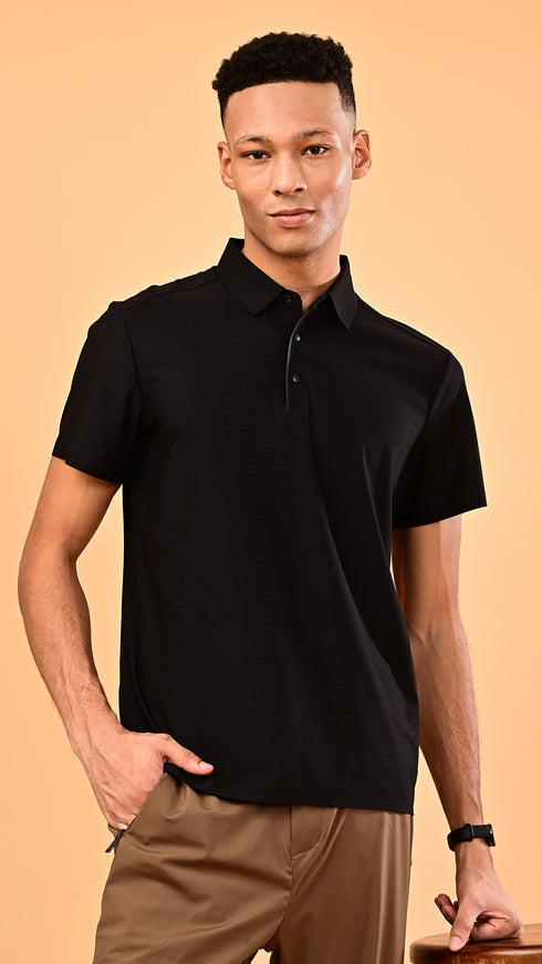 Self Chex Polo - Black