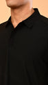 Waffle Polo- Black