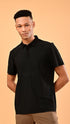 Waffle Polo- Black