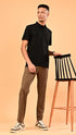 Waffle Polo- Black