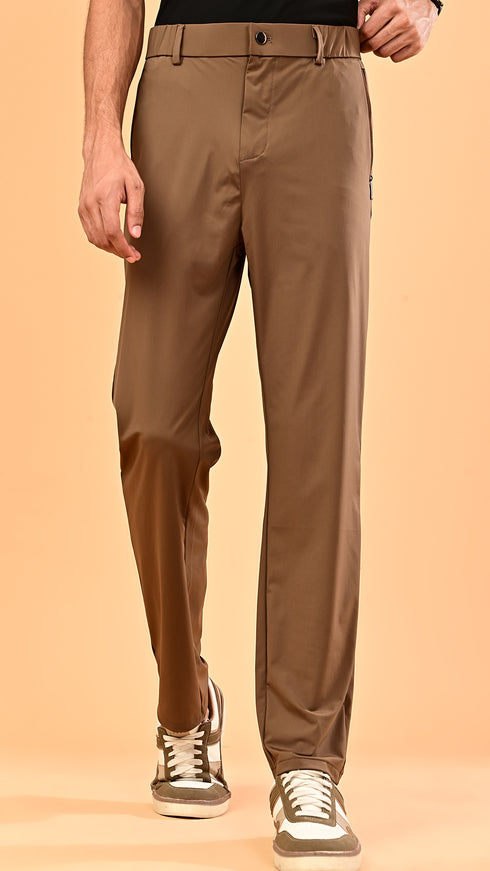 Silk Flap Pants- Brown