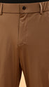 Silk Flap Pants- Brown
