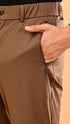 Silk Flap Pants- Brown
