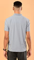 Self Chex Polo - Cloud Grey