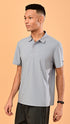 Self Chex Polo - Cloud Grey