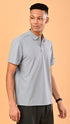 Self Chex Polo - Cloud Grey