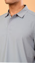 Self Chex Polo - Cloud Grey