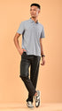 Self Chex Polo - Cloud Grey