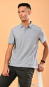 Self Chex Polo - Cloud Grey