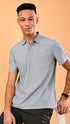 Self Chex Polo - Cloud Grey