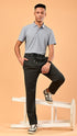 Silk Pants - Slate Grey
