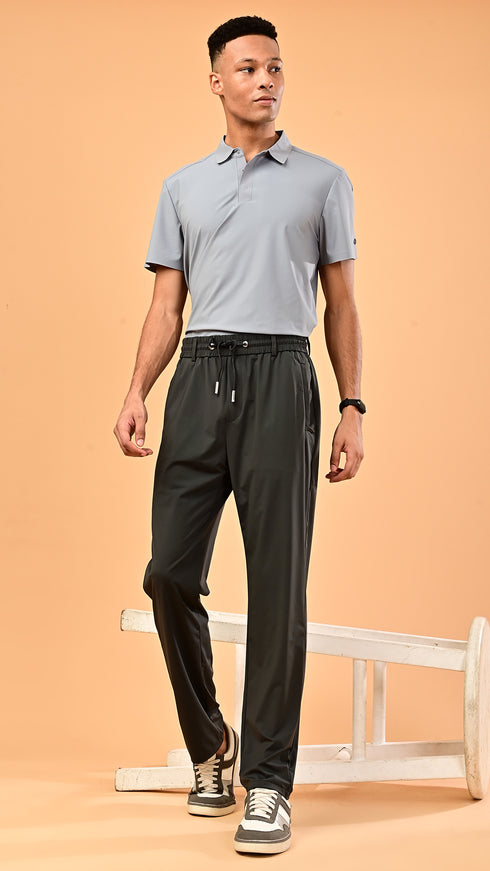 Silk Pants - Slate Grey