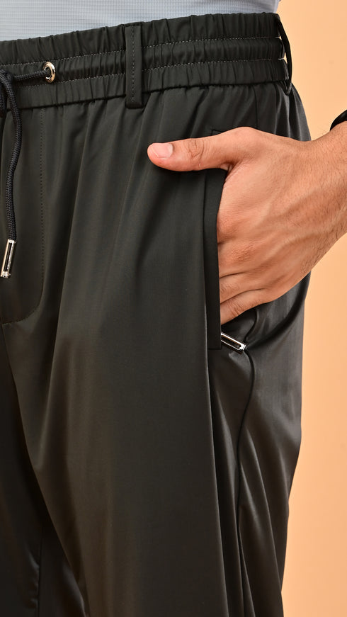 Silk Pants - Slate Grey