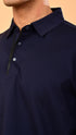 Long Sleeve Polo - Eclipse Blue