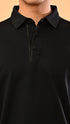 Long Sleeve Polo - Black