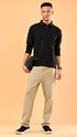 Long Sleeve Polo - Black