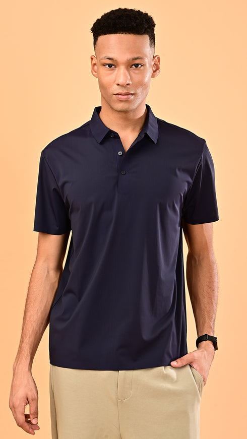 Airdry Polo- Eclipse Blue