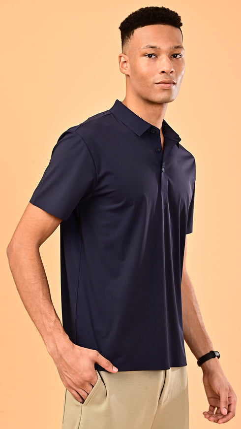 Airdry Polo- Eclipse Blue