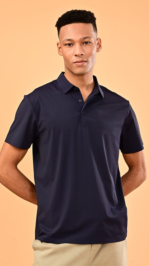 Airdry Polo- Eclipse Blue