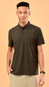 Waffle Polo- Earthy Green