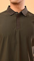 Waffle Polo- Earthy Green