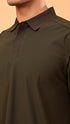 Waffle Polo- Earthy Green