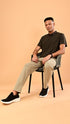 Waffle Polo- Earthy Green
