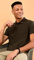 Waffle Polo- Earthy Green